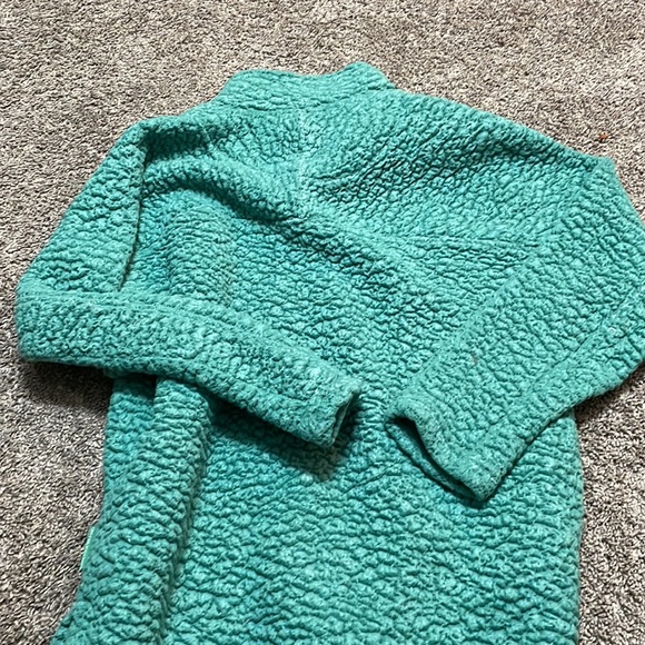 Live Oak Brand Sherpa Women’s Medium Teal Green Pullover quarter zip jacket. - Picture 6 of 8